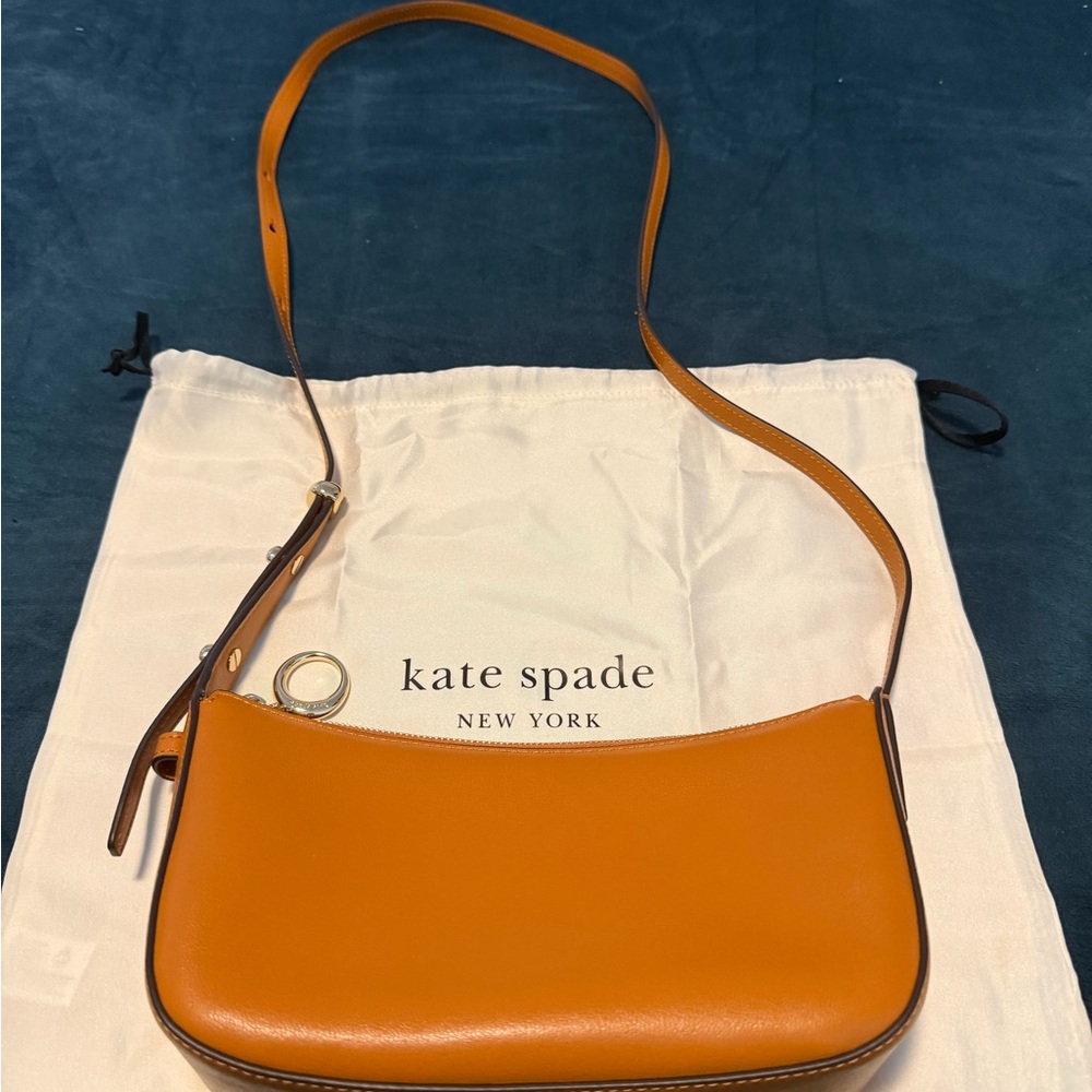 Kate Spade Orange Brown Small Shoulder Bag